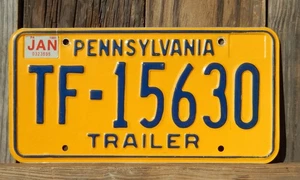 1981 PENNSYLVANIA Expired TRAILER License Plate TF 15630 (#PA00002) - Picture 1 of 1
