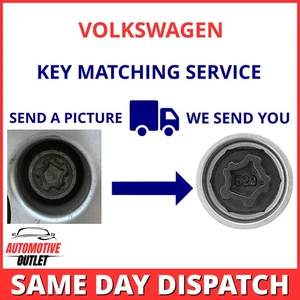 SECURITY MASTER BOLT MATCHING SERVICE UK FOR VW TIGUAN LOCKING WHEEL NUT KEY - Picture 1 of 9
