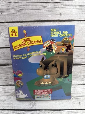 Ladybug Electric Calculator Bilingual Content Spanish And English Panaorama Vtg - Image 1 of 4