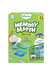 Skillmatics Board Game - Memory Match Animal Planet Flash Cards (3-7 Years) G1 - Picture 1 of 4