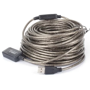 20M USB 2.0 Type A Male To Female Extension Extender Cable Cord Black CB - Afbeelding 1 van 7