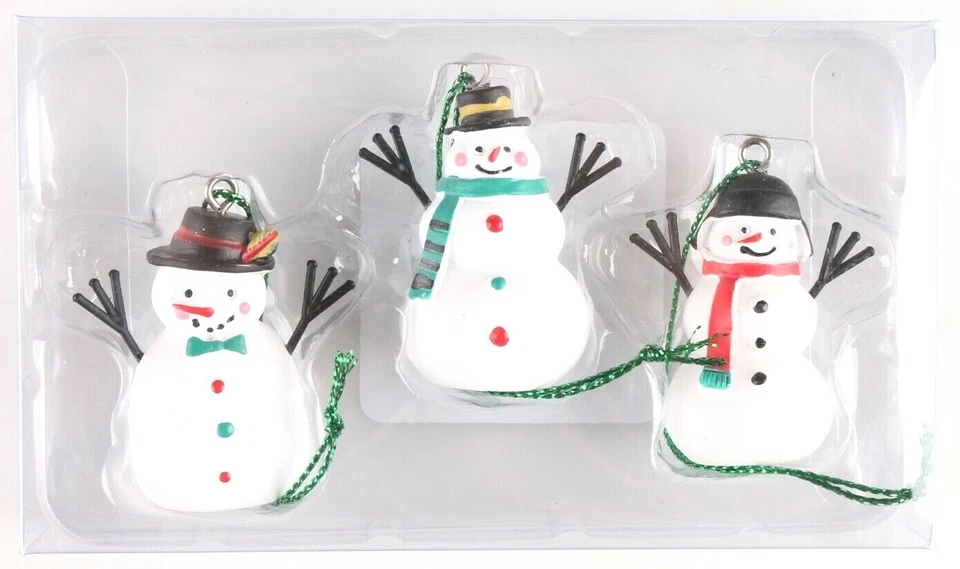 Wondershop Trend Trim 3 克拉迷你木制雪人摆件新品 — 第 1/1 张图片