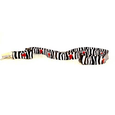 NBA Zebra Stripes Breakaway Lanyard w/ Detachable Keychain Cover