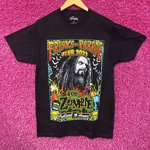 Camiseta Rob Zombie Freaks on Parade Tour Banda de Rock Industrial M - Imagen 1 de 4