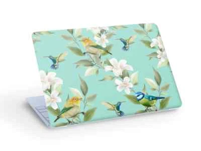 Birds and FLOWERS LAPTOP SKIN Decal Sticker - Custom Size - Image 1 of 2