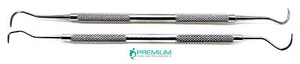 2 Stück Premium Dental Explorers Sichel & Jaquette Scaler Parodontal Instrument - Bild 1 von 4