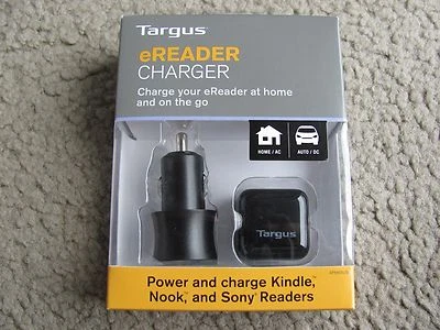 Brand New Targus APM04US eReader Dual Charger, Charge at Home and Auto / DC - Image 1 of 2