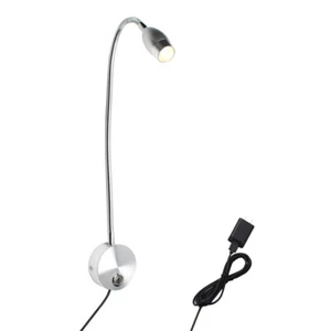 Gooseneck LED Touch Tri-Color Dimming Picture Lamp Switch Wall Plug-In Light USB - Picture 1 of 30