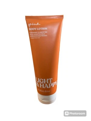 NOVA Loção Corporal Victoria’s Secret Rosa Claro e Feliz 8 oz - Imagem 1 de 2