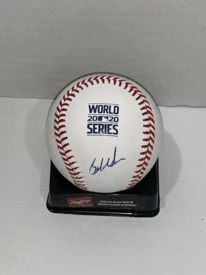 BOB GEREN SIGNED 2020 WORLD SERIES BASEBALL LOS ANGELES DODGERS CHAMPS JSA COA - Image 1 of 2