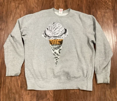 VINTAGE OG ICE CREAM CONE BILLIONAIRE BOYS CLUB BBC PHARRELL SWEATSHIRT GREY L - Image 1 of 4