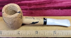Vintage Antique BUESCHER'S World Famous PIPE Sweet Corn Cob Pipe Westerly RI - Picture 1 of 12