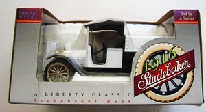 Liberty Classics 1916 Studebaker Diecast Bank 6" White Classic Car New in Box - Picture 1 of 3