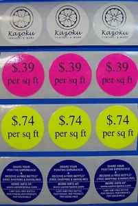 250 Kreis Etiketten 1-1/4" 1,25" Runde Individuell Bedruckte Aufkleber 1 Tinte Farbe Rolle - Bild 1 von 10