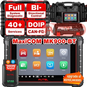 2025 Autel MaxiCOM MK900 BT Full System 40+Services Diagnostic Scanner Up MK900 - Picture 1 of 17