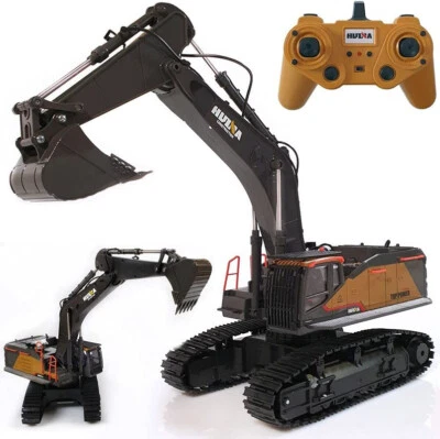 Escavatore Radiocomandato HuiNa 1592 Scala 1:14  2.4 Ghz - 22 Funzioni - Image 1 of 4