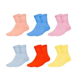 6 Pairs Women Ankle Crew Socks Non-Binding cushion cotton size 9-11 - Picture 1 of 5
