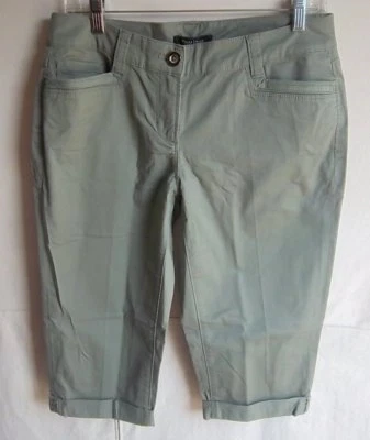 WHITE HOUSE BLACK MARKET - Empujadores de pedales de mezcla de algodón verde para mujer - Cintura - 30" Foto 1 de 3