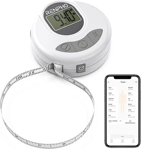 Smart Tape Measure Body with App RENPHO Bluetooth Measuring Tapes for Body - Picture 1 of 8