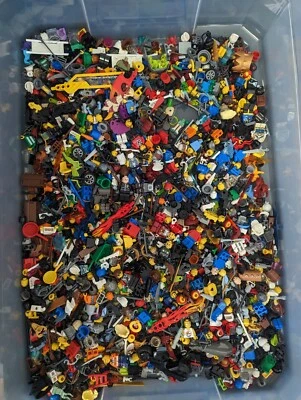LEGO MINIFIGURES + Accessories - RANDOM Bulk Lot    [ 1 LB ]   ONE POUND - Image 1 of 3