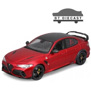 BBURAGO ALFA ROMEO GIULIA GTAm 1/18 with CARBON FIBER ROOF CANDY RED 18-11049 RD - Picture 1 of 6