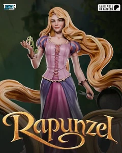 Rapunzel Statue 3D Printed Kit Unpainted/Unassembled - Picture 1 of 12
