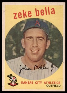 1959 Topps Zeke Bella  VG #254