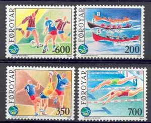 Faroe 1989 Yvert 180/83 Sports MNH VF - Imagen 1 de 1
