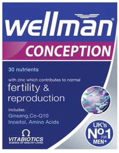 Vitabiotics Wellman Conception 30 tabletas fertilidad y reproducción para hombres - Imagen 1 de 1