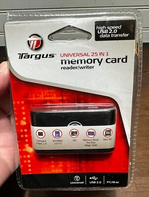 NEW Targus High Speed 2.0 Memory Card Reader/Writer TGR-CRD25 - Image 1 of 4