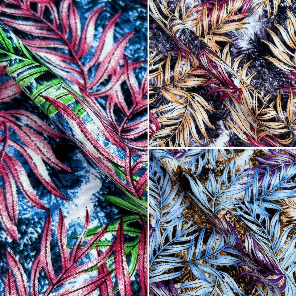 Willow Floral Viscose Challis Digital Printed Dress Fabric Drape Crafts Curtain - Image 1 of 1