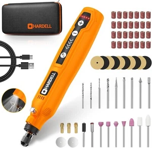 Mini Cordless Rotary Tool USB Rechargeable 5-Speed 61-Piece Kit - Picture 1 of 8