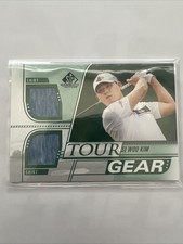 2021 Upper Deck SP PGA Golf SI WOO KIM Tour Gear DUAL Worn Shirt Relic Card