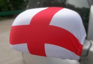 20 x ENGLAND CAR WING MIRROR FLAGS COVERS SOCK ST GEORGE FOOTBALL SPORTS JOBLOT - Picture 1 of 7