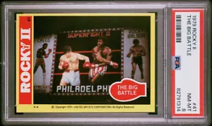 Carta 1979 Rocky II ""The Big Battle"" #41 PSA nuova di zecca-mt 8 - Foto 1 di 2