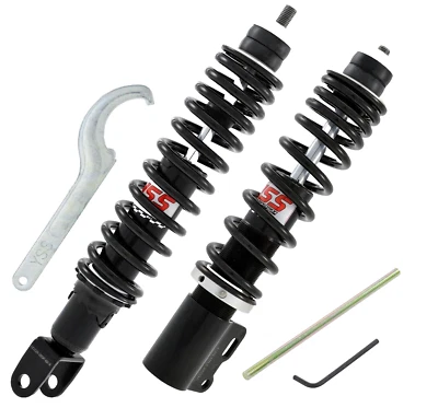 KIT AMMORTIZZATORI YSS ANTERIORE POSTERIORE REGOLABILI ZIP SP 2 VESPA ET2 ET4 LX - Immagine 1 di 3
