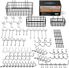 Pegboard Hooks Organizer Accessories Set Including 3 Packs Pegboard Baskets S/M/