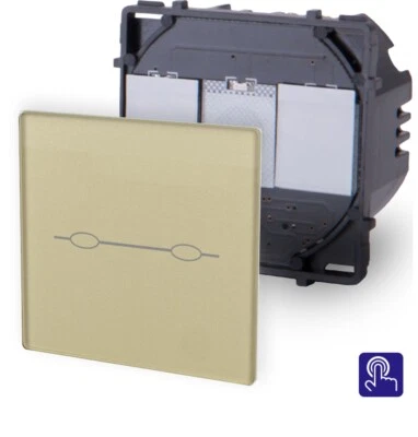 Touch Serientaster 2-fach Taster nur Modul UP Impulsschalter LUXUS-TIME - Bild 1 von 4