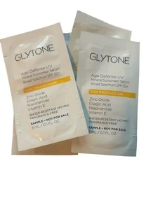 GLYTONE Age Defense UV Mineral Sonnencreme LSF 50+ 10 Reiseproben Neu - Bild 1 von 2