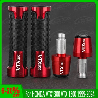 For HONDA VTX1300 VTX 1300 1999-2024 NEW Handlebar Grips Handl Grips End Plug Foto 1 de 4