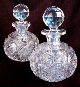 PR KRISTALL DEKATER AMERIKANISCHER BRILLANT PORT BRANDY COGNAC um 1880 - Bild 1 von 5