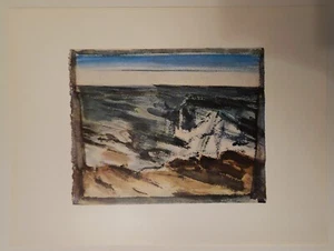 Vintage 1963 Fine Art Print Lithograph Grey Sea by John Marin Nat'l Gallery Art - Picture 1 of 9