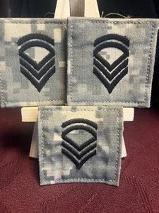 3 - Army Sergeant First Class (E-7) Rank Insignia, ACU Camo Used - Picture 1 of 1