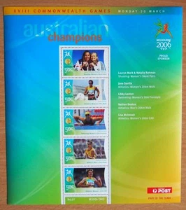 2006 AUSTRALIAN MELBOURNE XV111 COMMONWEALTH GAMES STAMP SHEETS- SHEET # 7 - Picture 1 of 1