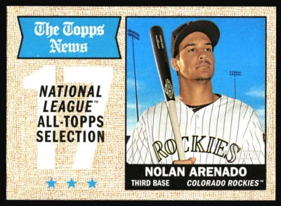 2017 Topps Heritage Nolan Arenado #373 Colorado Rockies - Image 1 of 2