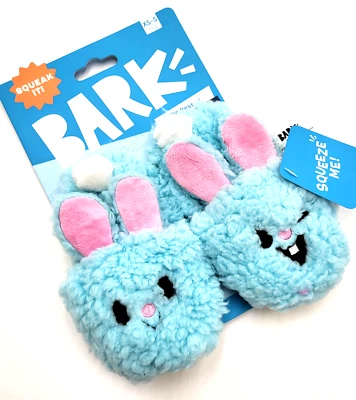 BARKBOX Bark Box Yippy & Skippy Slippies Plush Squeaky Dog Play Toy 6"