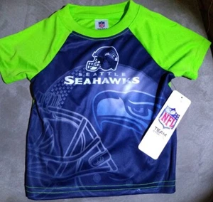 Seattle Seahawks Baby Toddler NFL Polyester Graphic Tee T-Shirt 12M Green/Navy - Picture 1 of 6