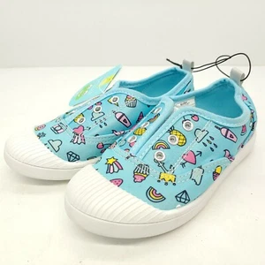 Western Chief Jetty Summertime Print Aqua Slip On Sneaker Girls Size 12 Toddler - Picture 1 of 10
