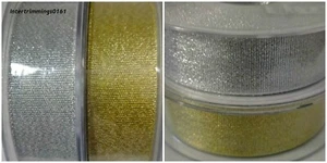 Top Qualità Nastro Metallico, Oro o Argento, 25MM Arte Sr- 1401 / Lu / 25 - Foto 1 di 3