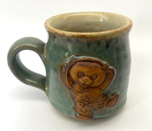 Stonebridge Studio Pottery Teddy Bears Mug Dancing With Walkman Excellent Condit - Picture 1 of 4